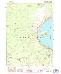 Download a high-resolution, GPS-compatible USGS topo map for Crater Lake West, OR (1995 edition)