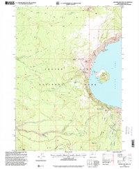 Download a high-resolution, GPS-compatible USGS topo map for Crater Lake West, OR (2000 edition)