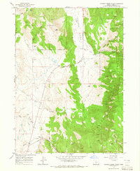 Download a high-resolution, GPS-compatible USGS topo map for Crooked Creek Valley, OR (1965 edition)