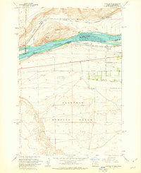 Download a high-resolution, GPS-compatible USGS topo map for Crow Butte, OR (1963 edition)