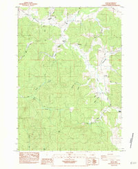 Download a high-resolution, GPS-compatible USGS topo map for Crow, OR (1984 edition)