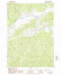 Download a high-resolution, GPS-compatible USGS topo map for Days Creek, OR (1986 edition)