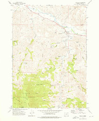 Download a high-resolution, GPS-compatible USGS topo map for Dayville, OR (1976 edition)