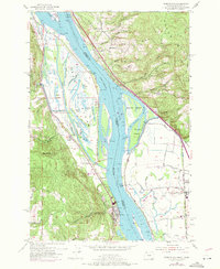 Download a high-resolution, GPS-compatible USGS topo map for Deer Island, OR (1971 edition)