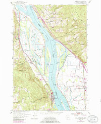 Download a high-resolution, GPS-compatible USGS topo map for Deer Island, OR (1985 edition)