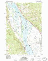 Download a high-resolution, GPS-compatible USGS topo map for Deer Island, OR (1995 edition)