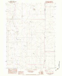 Download a high-resolution, GPS-compatible USGS topo map for Defeat Butte, OR (1983 edition)