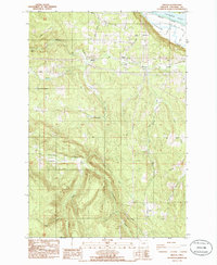 Download a high-resolution, GPS-compatible USGS topo map for Delena, OR (1985 edition)