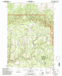 Download a high-resolution, GPS-compatible USGS topo map for Derr Meadows, OR (1997 edition)