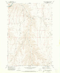 Download a high-resolution, GPS-compatible USGS topo map for Devils Backbone, OR (1973 edition)