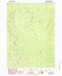 preview thumbnail of historical topo map of Klamath County, OR in 1985