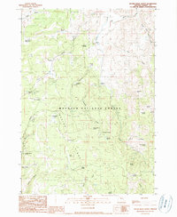 Download a high-resolution, GPS-compatible USGS topo map for Devine Ridge North, OR (1990 edition)