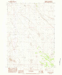 Download a high-resolution, GPS-compatible USGS topo map for Dickerson Flat, OR (1983 edition)