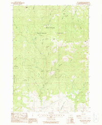 Download a high-resolution, GPS-compatible USGS topo map for Dixie Meadows, OR (1988 edition)