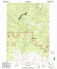 Download a high-resolution, GPS-compatible USGS topo map for Dixie Meadows, OR (1998 edition)