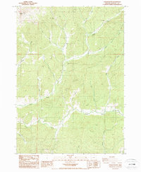 preview thumbnail of historical topo map of Douglas County, OR in 1987