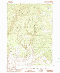 Download a high-resolution, GPS-compatible USGS topo map for Donnelly Butte, OR (1990 edition)