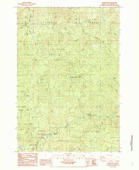 Download a high-resolution, GPS-compatible USGS topo map for Dovre Peak, OR (1984 edition)