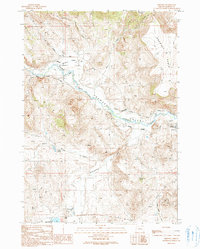 Download a high-resolution, GPS-compatible USGS topo map for Drewsey, OR (1991 edition)