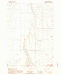 Download a high-resolution, GPS-compatible USGS topo map for Dry Valley Rim, OR (1984 edition)