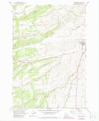 Download a high-resolution, GPS-compatible USGS topo map for Dufur West, OR (1987 edition)
