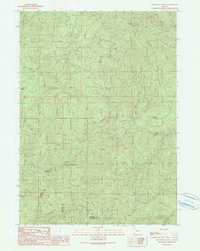 Download a high-resolution, GPS-compatible USGS topo map for Dutchman Butte, OR (1990 edition)