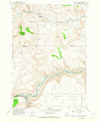 Download a high-resolution, GPS-compatible USGS topo map for Eagle Butte, OR (1964 edition)
