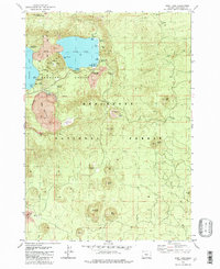 Download a high-resolution, GPS-compatible USGS topo map for East Lake, OR (1982 edition)