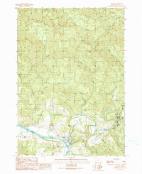 Download a high-resolution, GPS-compatible USGS topo map for Elkton, OR (1990 edition)