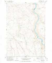 preview thumbnail of historical topo map of Wasco County, OR in 1977