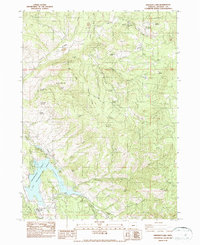 Download a high-resolution, GPS-compatible USGS topo map for Emigrant Lake, OR (1987 edition)