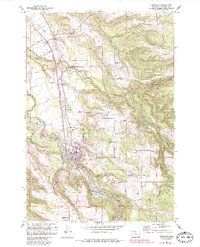 Download a high-resolution, GPS-compatible USGS topo map for Estacada, OR (1985 edition)