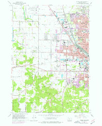 Download a high-resolution, GPS-compatible USGS topo map for Eugene West, OR (1977 edition)