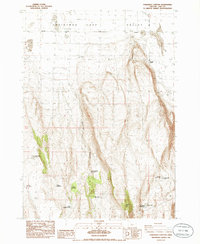 Download a high-resolution, GPS-compatible USGS topo map for Fandango Canyon, OR (1986 edition)