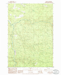 Download a high-resolution, GPS-compatible USGS topo map for Fernwood, OR (1986 edition)