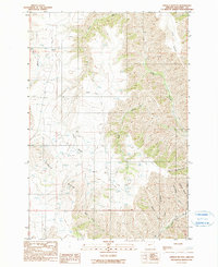 Download a high-resolution, GPS-compatible USGS topo map for Findley Buttes, OR (1990 edition)