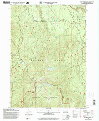 Download a high-resolution, GPS-compatible USGS topo map for Fish Creek Desert, OR (1999 edition)