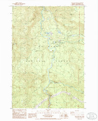 Download a high-resolution, GPS-compatible USGS topo map for Fish Creek Mountain, OR (1985 edition)