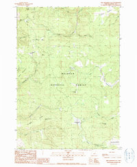 Download a high-resolution, GPS-compatible USGS topo map for Five Hundred Flat, OR (1990 edition)