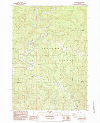 Download a high-resolution, GPS-compatible USGS topo map for Five Rivers, OR (1985 edition)