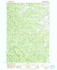 Download a high-resolution, GPS-compatible USGS topo map for Flat Mountain, OR (1984 edition)