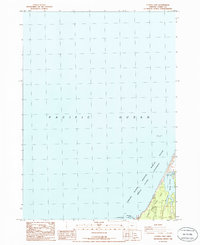 Download a high-resolution, GPS-compatible USGS topo map for Floras Lake, OR (1986 edition)