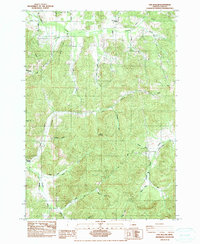 Download a high-resolution, GPS-compatible USGS topo map for Fox Hollow, OR (1984 edition)