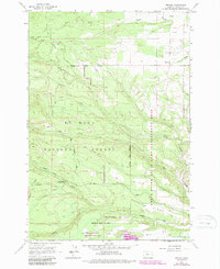 Download a high-resolution, GPS-compatible USGS topo map for Friend, OR (1987 edition)