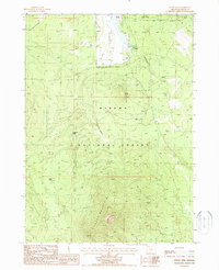 Download a high-resolution, GPS-compatible USGS topo map for Fuego Mountain, OR (1988 edition)
