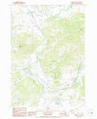 Download a high-resolution, GPS-compatible USGS topo map for Garden Valley, OR (1987 edition)