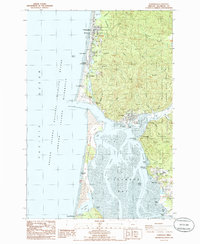 Download a high-resolution, GPS-compatible USGS topo map for Garibaldi, OR (1985 edition)
