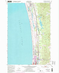Download a high-resolution, GPS-compatible USGS topo map for Gearhart, OR (1984 edition)