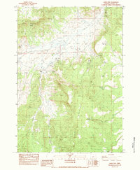 Download a high-resolution, GPS-compatible USGS topo map for Gerry Mtn, OR (1983 edition)