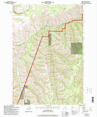 Download a high-resolution, GPS-compatible USGS topo map for Gibbon, OR (1998 edition)